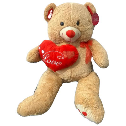 Light Brown Heart love teddy Bear