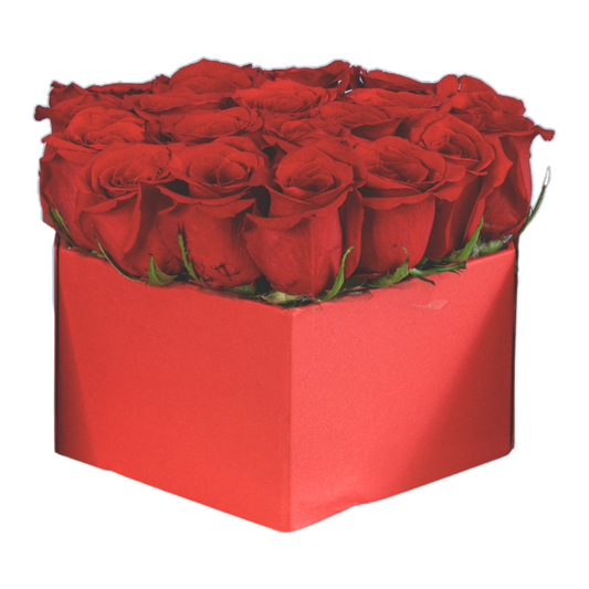 Red Rose Flower Box